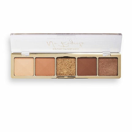 Paletă Umbre pentru Pleoape Revolution Pro Glam Shadow Palette 55 G, culori nude și auriu
