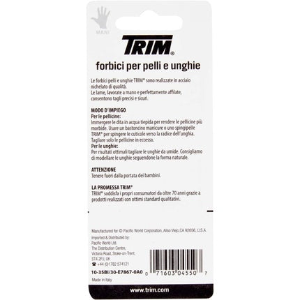 Foarfecă pentru Cuticule Trim Mani din Inox