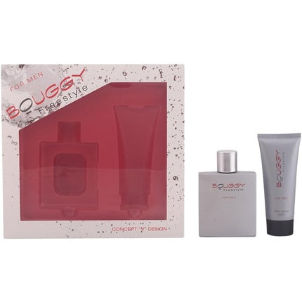 Set cadou parfum bărbați Concept V Bouggy Freestyle, EDT 100ml și Balsam Îngrijire După Ras 100ml, Design Modern