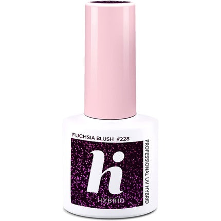 Lac Gel, Hi Hybrid, Fuchsia Blush 228, 5ml