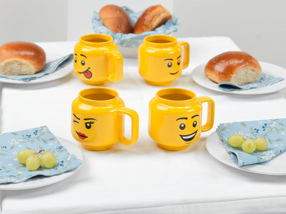 Cană LEGO, cap de minifigurină băiat, ceramică, 530 ml