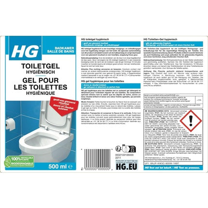 Gel curățare toaletă HG, 500ml