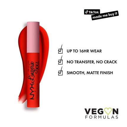 NYX Professional Makeup Lip Lingerie XXL On Fuego 27 Roșu Mat