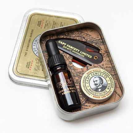Set îngrijire barbă Captain Fawcett Booze & Baccy