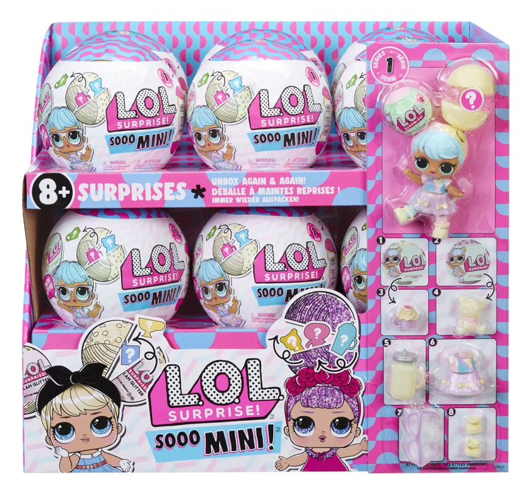 Păpușă MGA L.O.L. Surprise! Sooo Mini!, 8 surprize, 8+ ani