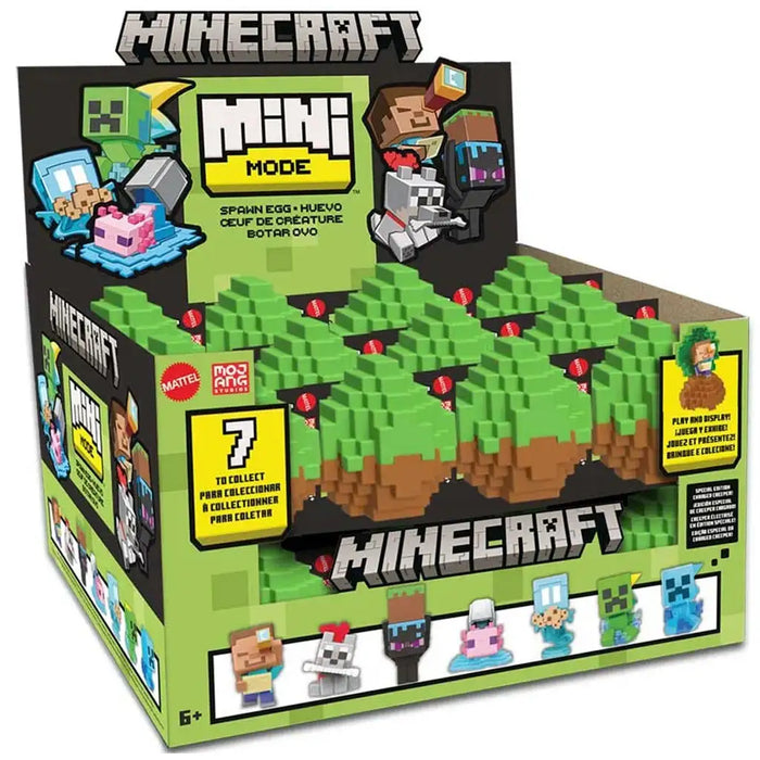 Ou cu figurină surpriză Mattel Minecraft Mini Mode, diverse modele, 6+ ani
