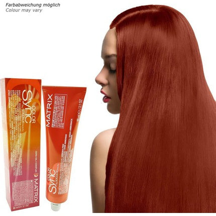 Vopsea de păr Matrix Socolor Beauty Color Sync, #7r Medium Blonde Red, 110ml