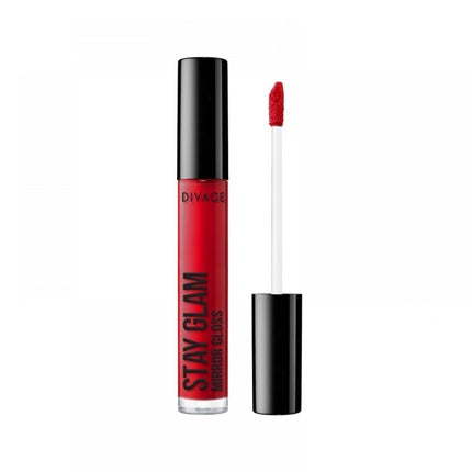 Gloss buze Divage Stay Glam Mirror Gloss Number 3, roșu, 23g
