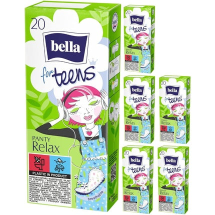 Absorbante zilnice Bella For Teens Relax, 20 bucăți
