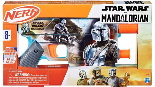 Blaster Hasbro Nerf Star Wars The Mandalorian, 12 săgeți, 8+ ani