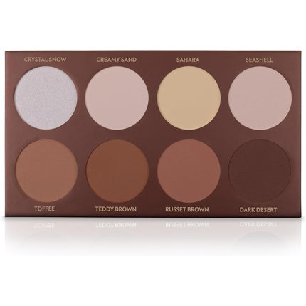 Paletă Contur Luvia Cosmetics, 8 culori, vegan și cruelty free