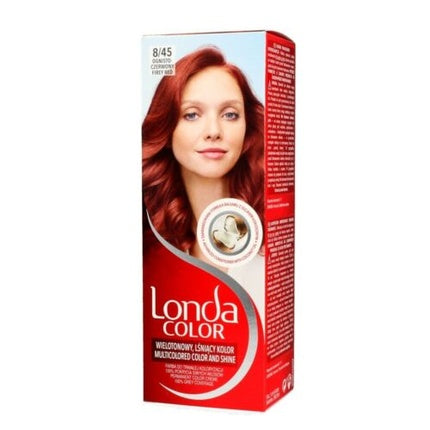Londacolor Creme Hair Color, No. 8/45 Fire Red, cremă vopsea păr roșu aprins