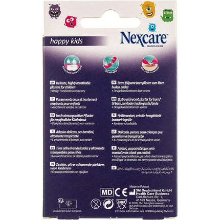 Plasturi copii Nexcare Monsters, 20 bucăți asortate
