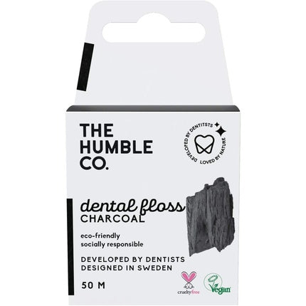 Ață dentară din cărbune The Humble Co. Eco-Friendly Vegan pentru îngrijirea zilnică orală 50m