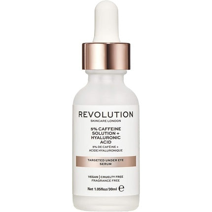 Ser Revolution Beauty, cafeină 5%, acid hialuronic, 30ml
