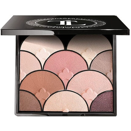 Paleta de farduri T. Leclerc, Shade 01 Rose Des Sables, culori pământii și roz, design fan