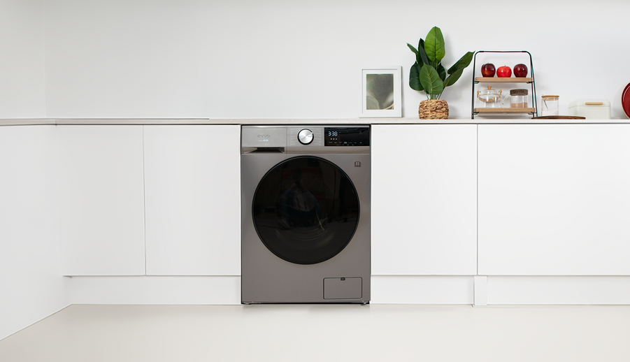 Mașină de spălat rufe cu uscător Cecotec EVVO Nova 8/6X, 8 kg spălare/6 kg uscare, 1350 rpm, 60 × 48 × 85 cm, inox