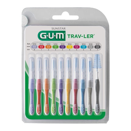 Periuțe interdentare Sunstar TRAV-LER, multicolor