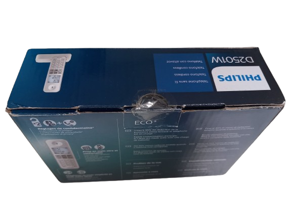 Resigilat: Telefon fără Fir Philips D2501W/34 1,8" 500 mAh GAP Alb