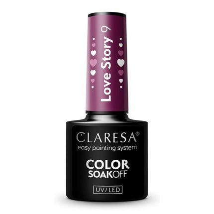 Lac de unghii Claresa Love Story 09, mov, 5ml