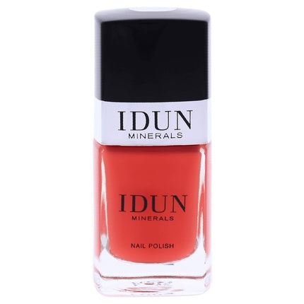 Lac Unghii IDUN Minerals Karneol Orange cu Vitamine și Ulei de Migdale Dulci 11ml