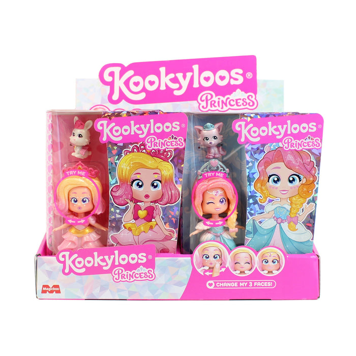 Păpușă Magicbox Kookyloos Princess, diverse modele, 3 expresii