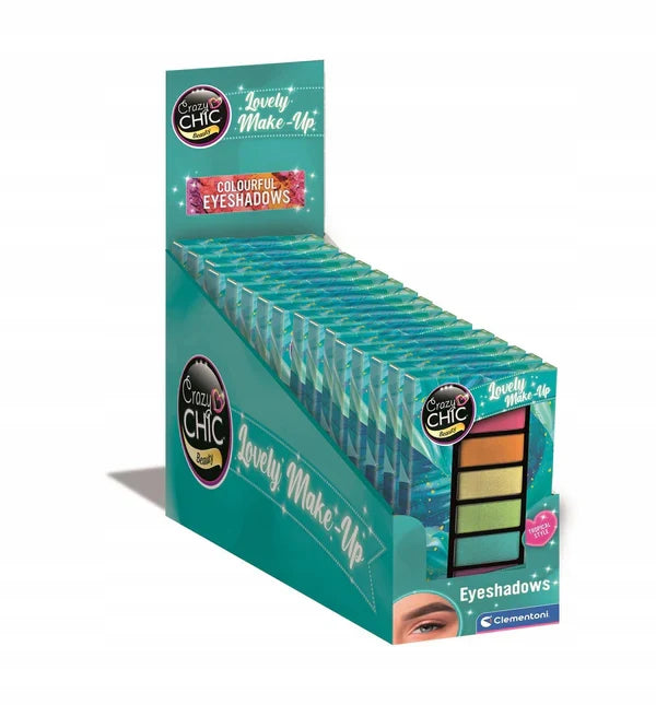 Set de farduri de pleoape Clementoni Crazy Chic, turcoaz