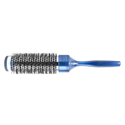 Perie Rotundă pentru Păr, Guenzani, Professional Thermal Brush With Crystal Microsphere, Albastru, Diametru 34mm