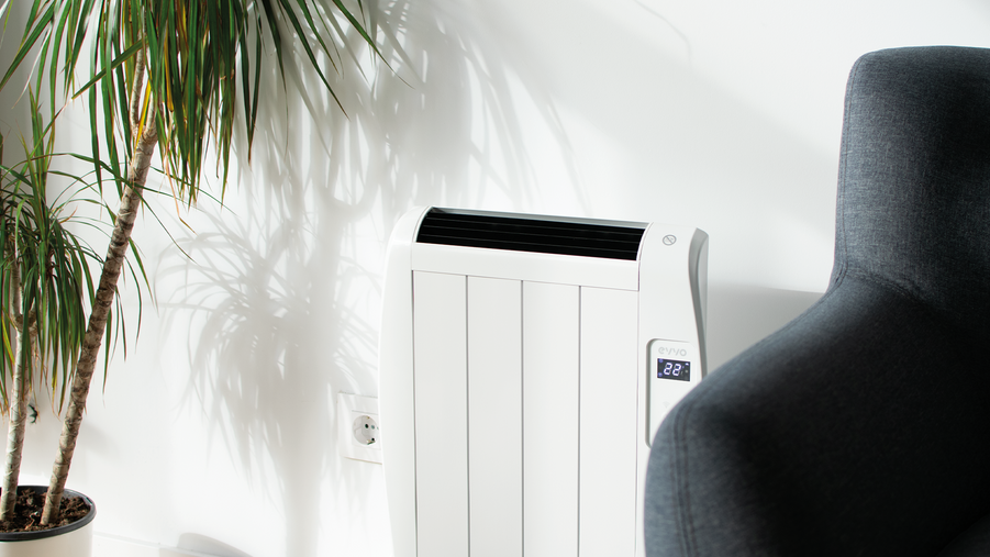 Emitor termic Cecotec EVVO C6, 900 W, 6 elemente, 44 × 26 × 63 cm, alb