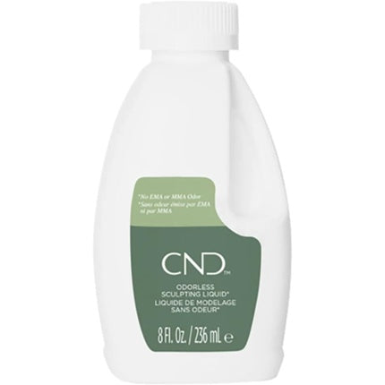 Lichid sculptant CND, Odorless Sculpting Liquid, 236 ml, alb