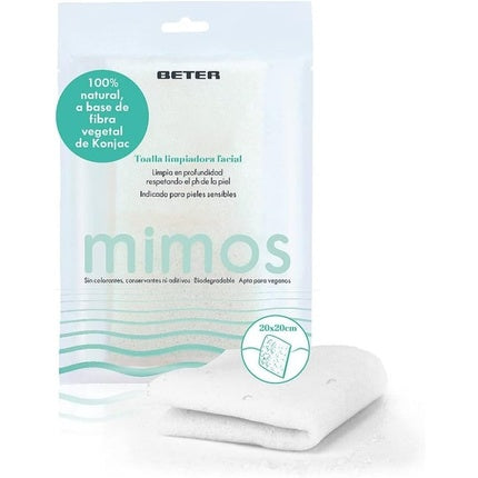 Beter Beter Konjac Facial Cleansing Towel, Alb, 20x20 Cm
