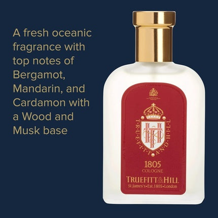 Eau De Cologne Truefitt & Hill 1805, 100ml, sticlă albă