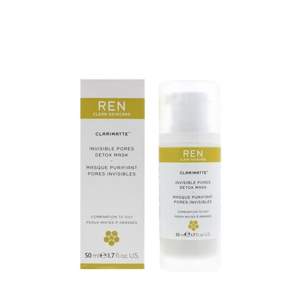 Mască Purificatoare, REN, Clarimatte Invisible Pores Detox Mask, pentru piele mixtă și grasă, 50ml