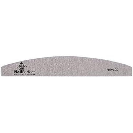 File pentru unghii NailPerfect Halfmoon 100/100 gri