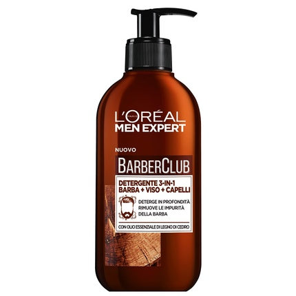Gel de curățare L'Oréal Paris Men Expert Barber Club 3 în 1