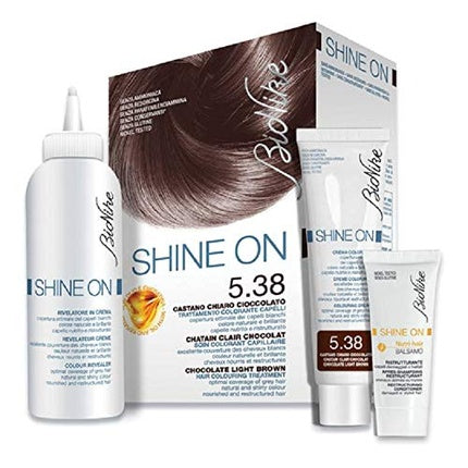 Vopsea de păr Bionike Shine On, castaniu deschis ciocolată