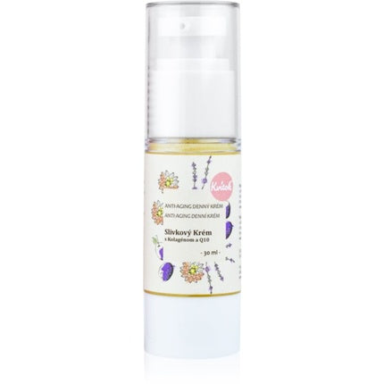Cremă de zi Kvitok cu prună, colagen și Q10 pentru piele matură, 30 ml