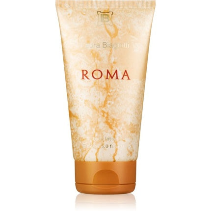 Laura Biagiotti Roma Body Lotion For Her 150 Ml, Cremă de corp, Auriu, Tub plastic