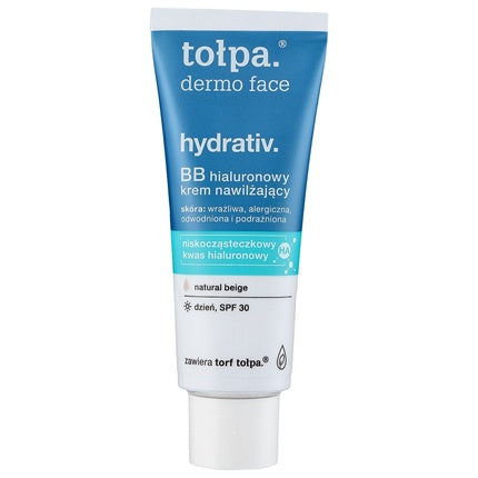 Crema Hidratantă Dermo Face BB Hyaluronic, Tołpa, Natural Beige, SPF 30, 40ml