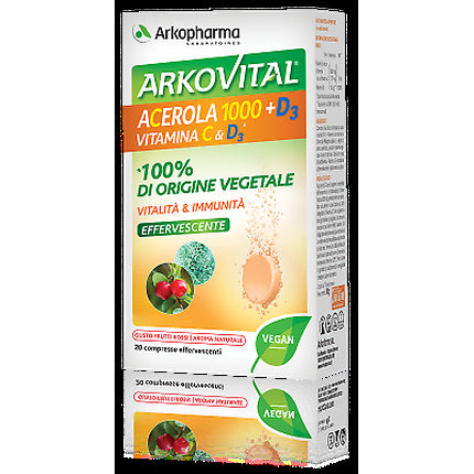 Arkovital Vitamina C & D3 Arkopharma 20 Comprimate