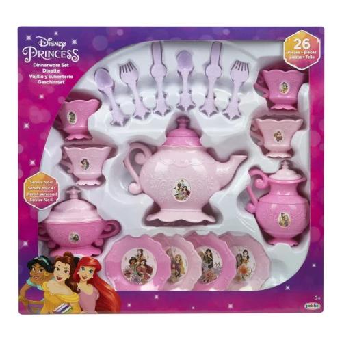 Set de ceai Jakks Pacific Disney Princess, 26 de piese, 3+ ani