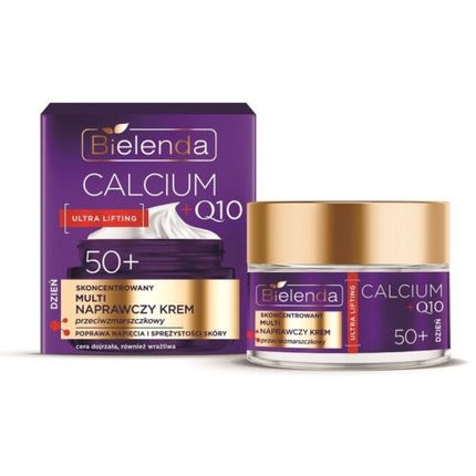 Bielenda Calcium + Q10 Ultra Lifting 50+, Cremă facială pentru piele matură, 74ml