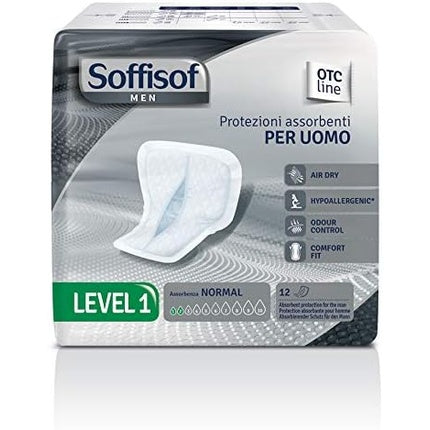 Protecție absorbantă pentru bărbați Soffisof, nivel 1, 12 bucăți