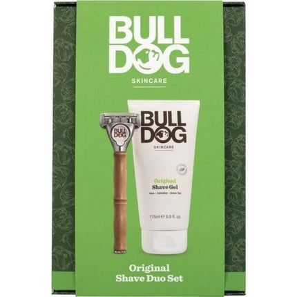 Set Ras Bulldog, Original Shave Duo, Gel de Ras + Rasor din Lemn