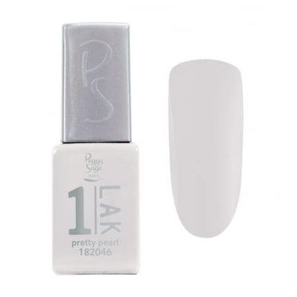 Gel Polish Peggy Sage One-Lak 1-Step Pretty Pearl, alb perlat, 5ml