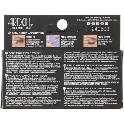 Ardell Faux Mink Lashes, model 812, negre