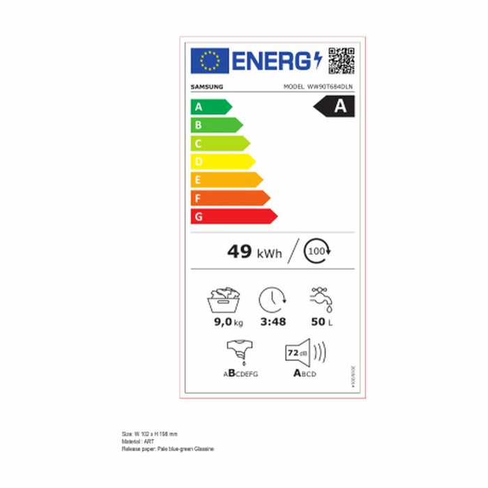 Mașină de spălat Samsung WW90T684DLN/S3 9 kg 1400 rpm 60 cm