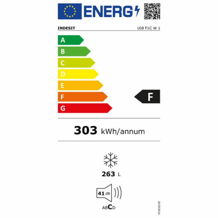 Congelator Indesit UI8 F1C W 1 Alb Multicolor (187 x 60 cm)