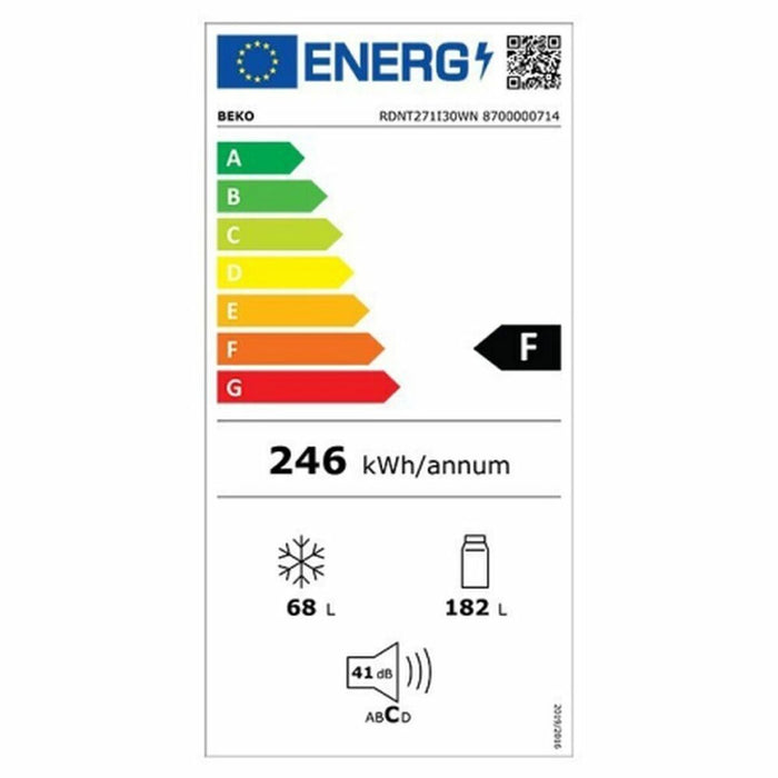 Frigider BEKO RDNT271I30WN Alb Independent [n.t.: masculino] / Independentă [n.t.: femenino]