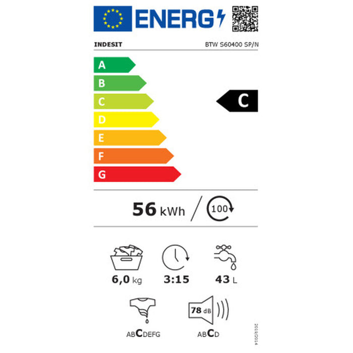 Mașină de spălat Indesit BTWS60400SPN 6 Kg